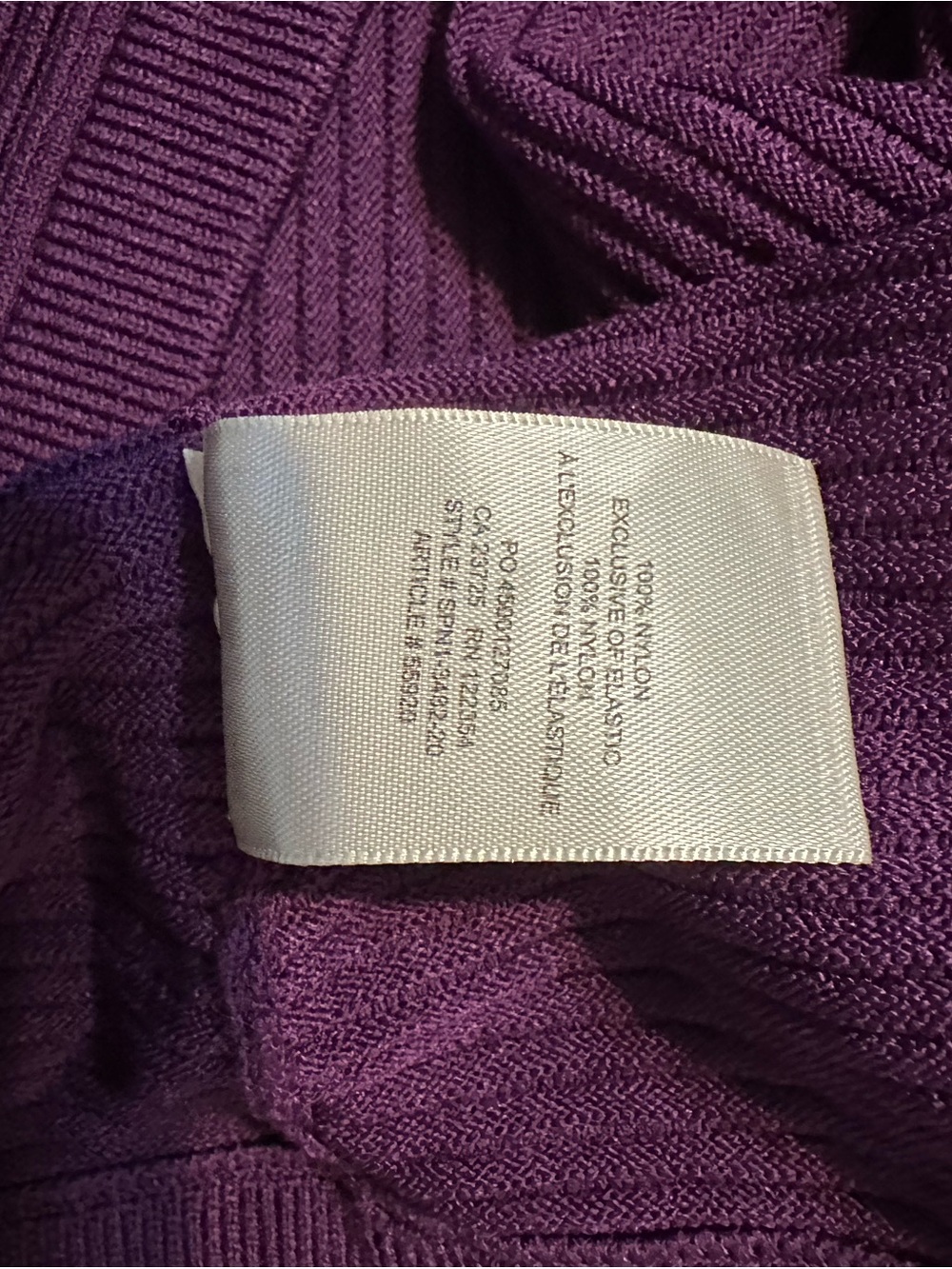 Babaton Deep Purple Ribbed Tank - Picture 8 of 8